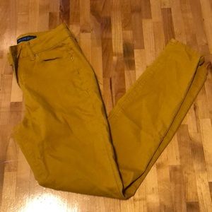 Dark mustard skinny Stretchy jeans